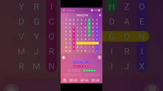 Word Search puzzle 298 Mythical Creatures puzzle wordpuzzle calming relaxing shorts wordsearch [upl. by Nellda233]