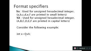 Format Specifiers In C Language [upl. by Dimitris]