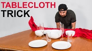 Learn to Do the Tablecloth Trick in 7 Seconds [upl. by Linad475]