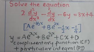 2ND ORDER DIFFERENTIAL EQUATIONS FOR CBETCDACC LEVEL 6 [upl. by Ashleigh]