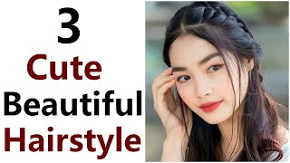 3 Cute and simple hairstyle  easy hairstyles  simple hairstyle  hairstyle [upl. by Reidar]