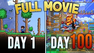 I Spent 100 Days in Terraria MASTER MODE Heres What Happened MOVIE [upl. by Assyl]