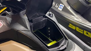 Seadoo spark trixx storage compartment extender inside look [upl. by Larry]