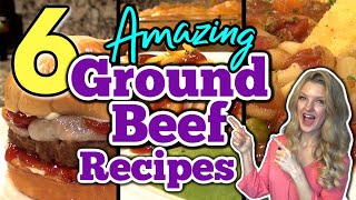 6 Unbelievable GROUND BEEF RECIPES you DONT want to MISS  Tasty Dinner Recipes Using GROUND B [upl. by Nueoht817]