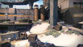 Destiny  Patrol Cosmodrome Public Event Destroy Fallen Walker Gameplay Bronze Tier Achieved PS4 [upl. by Aidnyl]