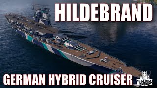 Hildebrand Hybrid German Cruiser World of Warships Wows Preview Guide [upl. by Olva]