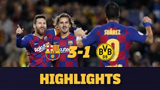 HIGHLIGHTS  Barça 31 Borussia Dortmund [upl. by Tillford]