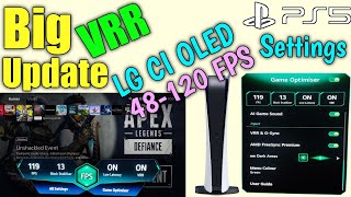 PS5 VRR  VRR PS5 LG C1  PS5 VRR Update  PS5 VRR Settings PS5 VRR Test Apex LegendsLG C1 VRR PS5 [upl. by Keffer902]