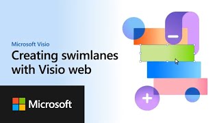 Creating swimlanes with Visio web [upl. by Fifine]