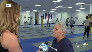 KSHB 41s Caitlin Knute learns more about fencing as Olympics kick off [upl. by Zahavi374]