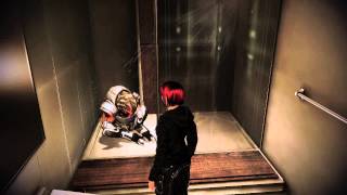 Mass Effect 3  Grunt Sleeptalking in Shower Citadel DLC [upl. by Ahsenar576]