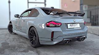 Worlds first 2024 BMW M2 G87 fitted with Akrapovic SlipOn Exhaust soundcheck  Dyno Pulls OnBoard [upl. by Orfinger546]