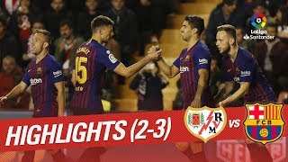 Resumen de Rayo Vallecano vs FC Barcelona 23 [upl. by Karr]