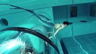 Mermaid Show In Worlds Deepest Pool Y40 [upl. by Amre]