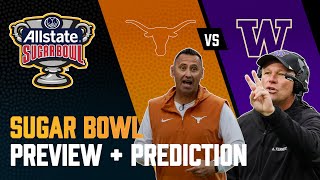 Washington vs Texas  CFP Sugar Bowl Preview  Prediction  College Football 2023 [upl. by Faber]