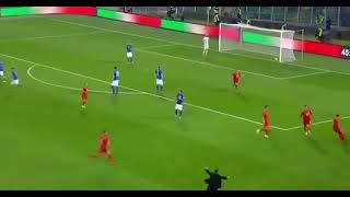 Italy 01 North Macedonia⚽Goal Aleksandar Trajkovski 902 Italia  Macedonia del Nord [upl. by Anahpets]