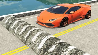 Cars vs Massive Speed Bumps 10 – BeamNGDrive [upl. by Alehtse312]