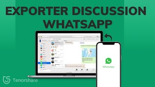 Exporter discussion WhatsApp iPhone vers PC 3 méthodes [upl. by Sira]