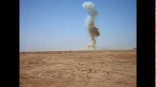 FOB Tombstone in Helmand Province Afghanistan EOD controlled explosion [upl. by Ahsait]