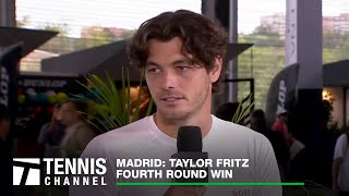 Taylor Fritz Reaches His 10th Career ATP Masters 1000 Quarterfinal  2024 Madrid 4th Round [upl. by Anaibib611]