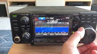 Icom IC7300 ham radio HF6m transceiver  first power up and a brief overview [upl. by Harriett484]