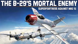 B29s Mortal Enemy  Superfortress Against MiG 15 [upl. by Milinda]