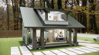 Charming 8x9 m 29 x 31 ft Cottage House Idea  Captivated by Comfort amp Cozy 2Storey Abode [upl. by Onairotciv]