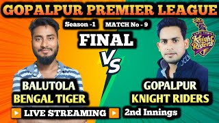 GPL SEASON 1  FINAL MATCH BBT VS GPKR2nd INNINGS [upl. by Socha]