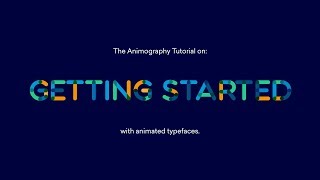 Tutorial  Getting Started with Animated Typefaces [upl. by Perlman]