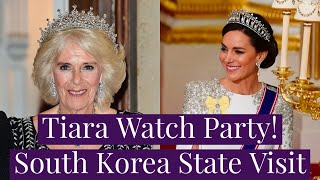 What Tiara Will Queen Camilla amp Kate Middleton Wear for the South Korean State Visit [upl. by Nywnorb822]