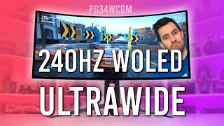 WOLED vs QDOLED Ultrawide Gaming Whats Better  Asus ROG Swift PG34WCDM Review [upl. by Lehplar]