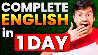 COMPLETE ENGLISH🔥 in 1 DAY boards2024 [upl. by Atenik]