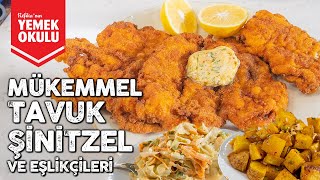 Mükemmel Tavuk Şinitzel Restorandakinden ÇOK Daha İyi Tereyağ Lahana ve Patates Salatası Tarifi [upl. by Oriaj552]