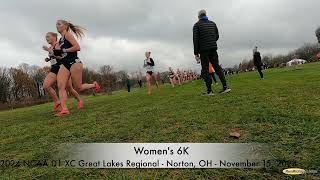 Womens 6K at 2024 NCAA Division I Great Lakes Regional [upl. by Middendorf]