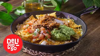 Nachos con carne deshebrada  Delicioso [upl. by Thierry]