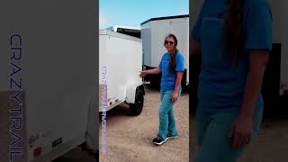 Macy Talks 2025 Cross Trailers 4x6 Enclosed Cargo Trailer for Vacation [upl. by See520]