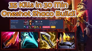 35 Kills in 30 Min Best Crit Build for S14 League of Legends Full Gameplay  Infernal Shaco [upl. by Nagem]