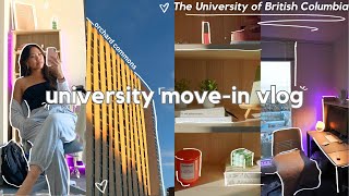 College Dorm MoveIn Day Vlog 2023  University of British Columbia UBC  Orchard Commons [upl. by Julian]