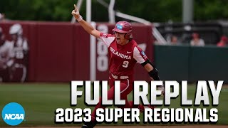 Oklahoma vs Clemson 2023 NCAA softball super regionals Game 2  FULL REPLAY [upl. by Bard]