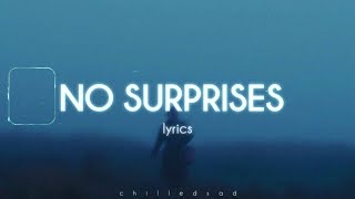 Radiohead  No Surprises Lyrics [upl. by Alesig174]