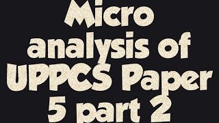 Micro analysis of UPPCS paper V part 2Social strctures culture polity and governance [upl. by Eldreeda]