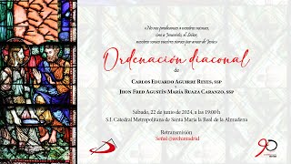 Ordenación diaconal de los paulinos Carlos Aguirre y Jhon Fred Caranzo [upl. by Jenkel193]