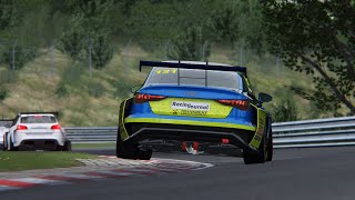 Audi RS3 LMS  Nürburgring Nordschleife Tourist Trackday  Assetto Corsa Gameplay [upl. by Iborian]