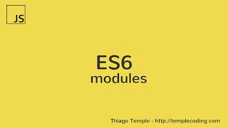 ES6 Modules [upl. by Yesak]