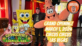 🎢 SPONGEBOB’S CRAZY CARNIVAL RIDE GRAND OPENING 312024 [upl. by Ambert740]