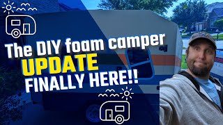 DIY Foam Camper Update Finally [upl. by Ettenyar914]