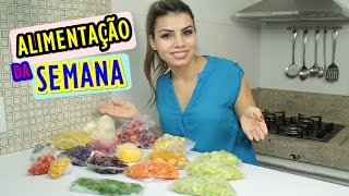 COMO ORGANIZAR AS COMIDAS DA SEMANA PRA CONGELAR Processo BranqueamentoPahTodoDia 9 [upl. by Mendie353]