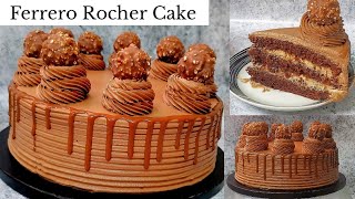 Ferrero Rocher Cake How to make Ferrero Rocher Nutella Cake [upl. by Lindberg39]