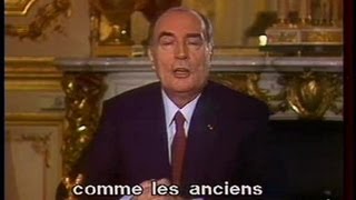 Voeux de François Mitterrand [upl. by Aihsetal]