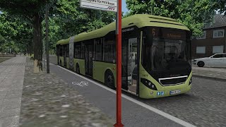 Omsi 2 Hamburg🚌6U Feldstraße omsi2 hamburg nocommentary citybusdrivingsimulator volvo [upl. by Ahsehat737]